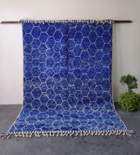 Indigo Beni Ouarain Berber Rug