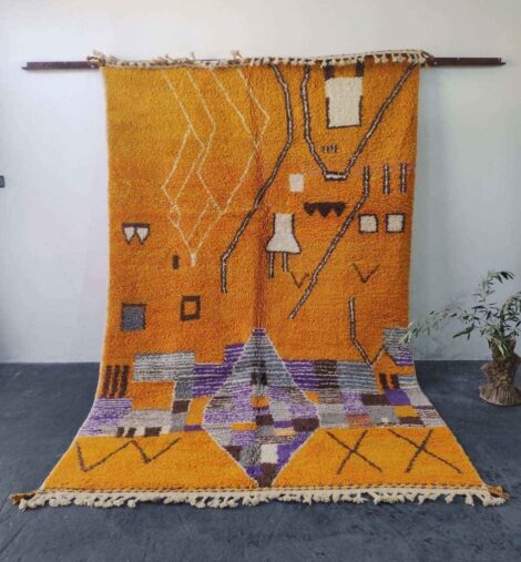 Saffron Pistil Beni Ouarain Berber Rug