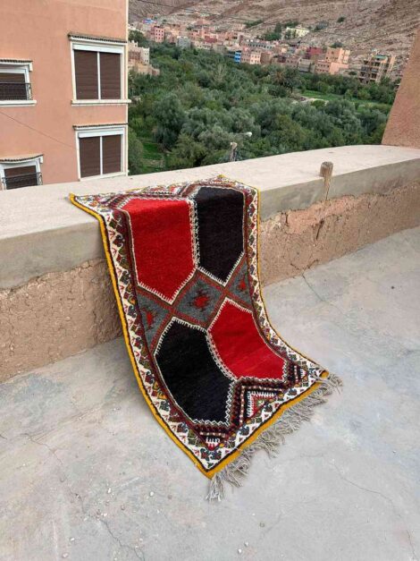 Handwoven Taznakht Medium Wool Berber Rug