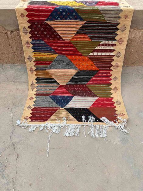 Handwoven Kharita Akhnif Taznakht Wool Rug