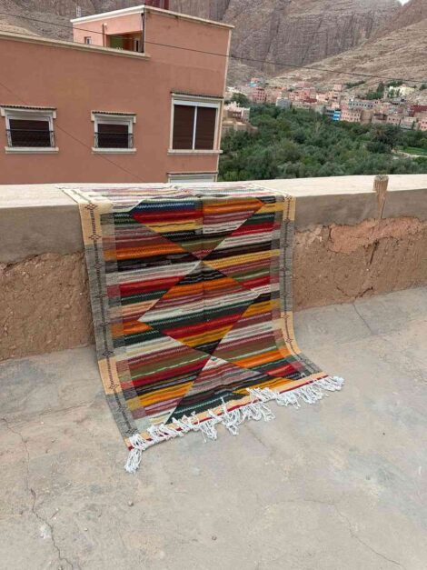 Handwoven Kharita Akhnif Taznakht Wool Rug