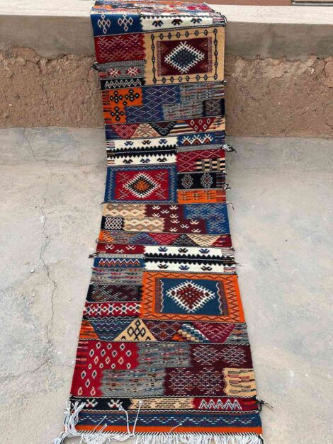 Handwoven Kharita Runner Berber Rug
