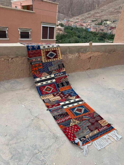 Handwoven Kharita Runner Berber Rug