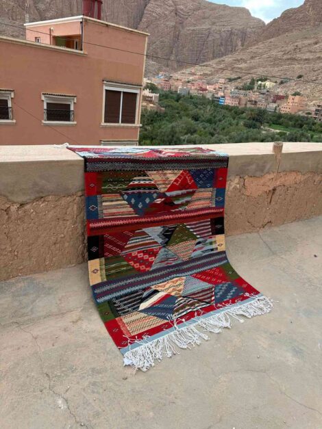 Handwoven Kharita Akhnif Taznakht Wool Rug