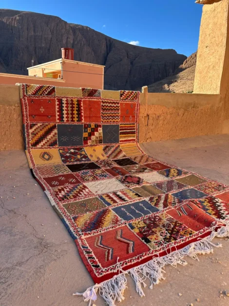 Handwoven Glaoui Square Panel Berber