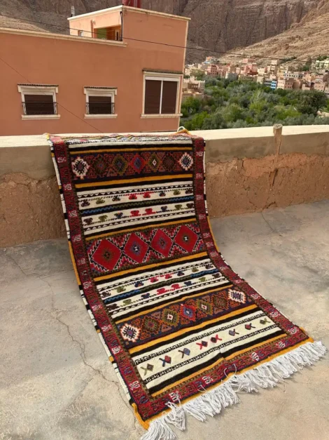 Glaoui Rug 200x100 cm – Handwoven Moroccan Double-Sided Carpet