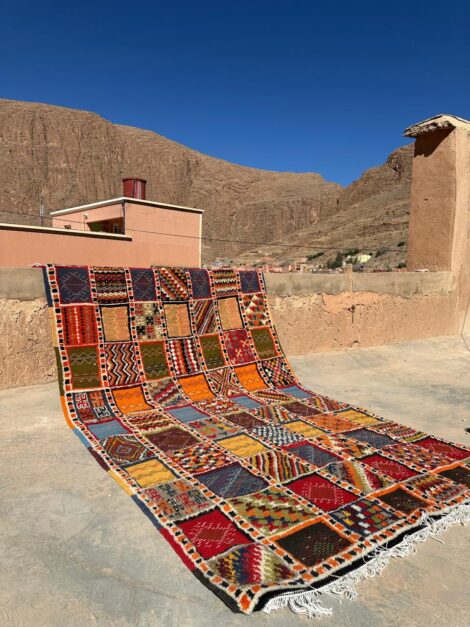 Glaoui Rug 250x150 cm – Handwoven Moroccan Wool Double-Sided Berber Carpet